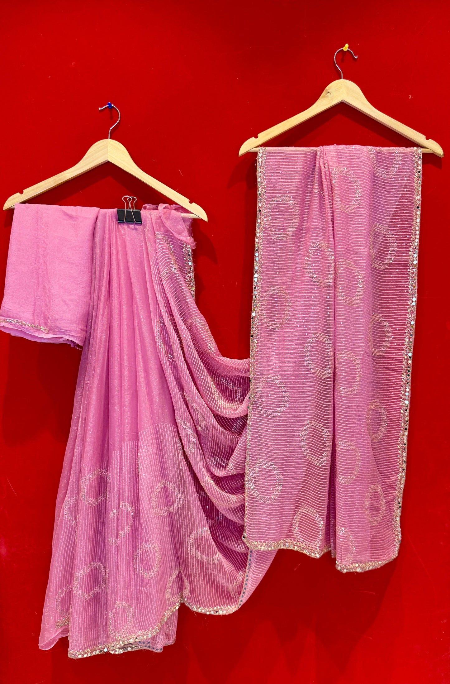 Pink Sweety Chiffon Saree