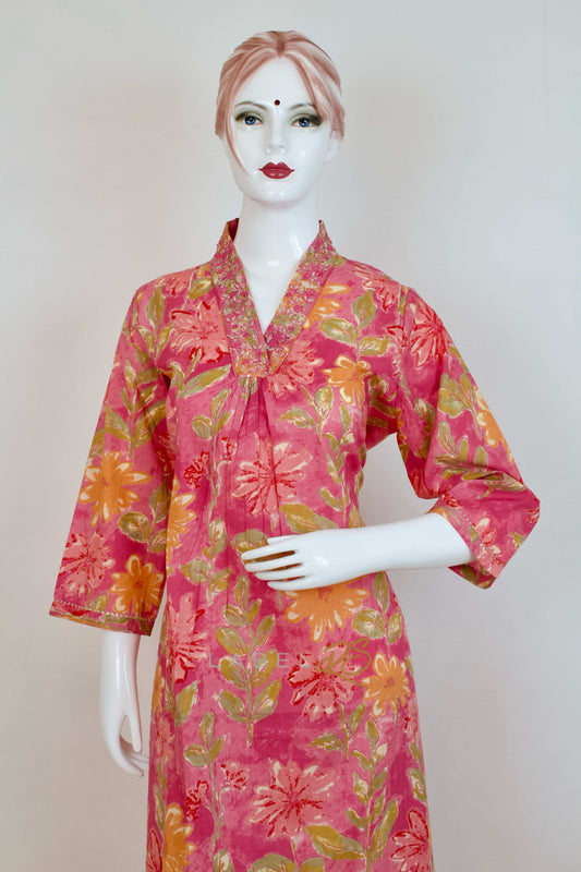Floral Pink Suit