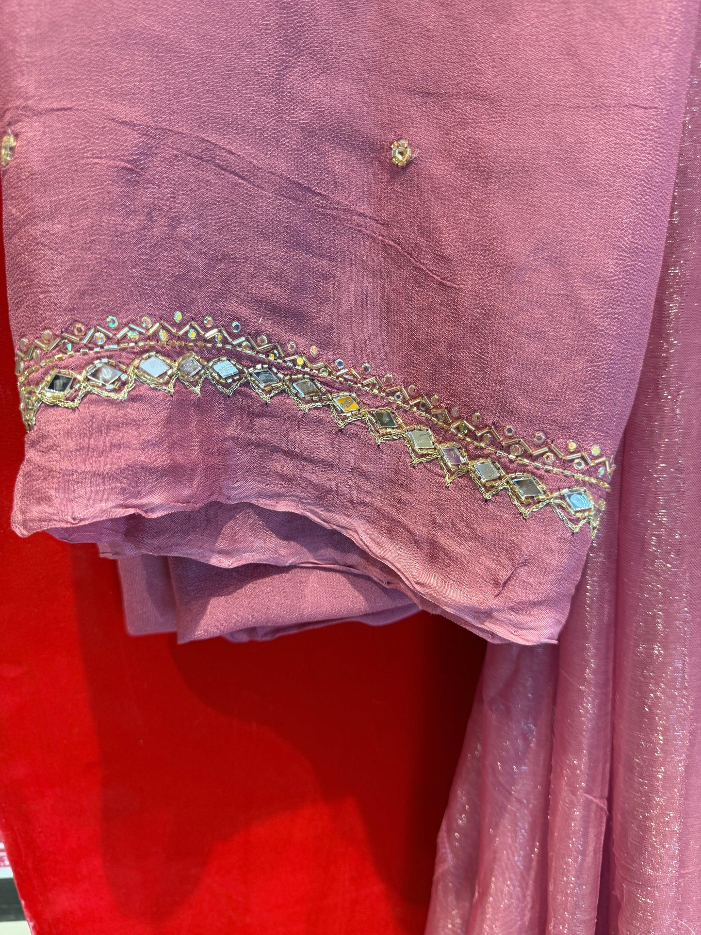 Onion Sweety Chiffon Saree