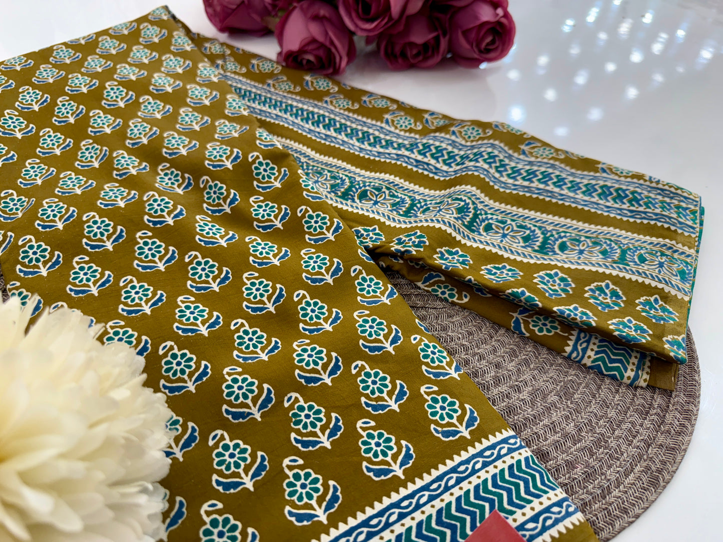 Pure Cotton Block Print Dn-4880