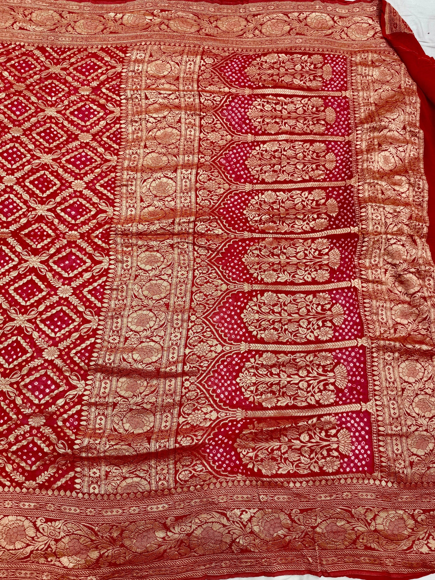 Hand Bandhej Pure Saree