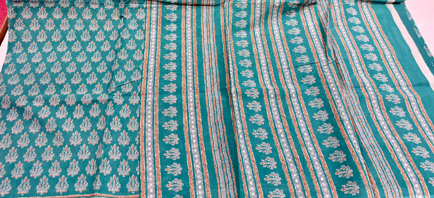 Pure Cotton Block Print Dn-4487