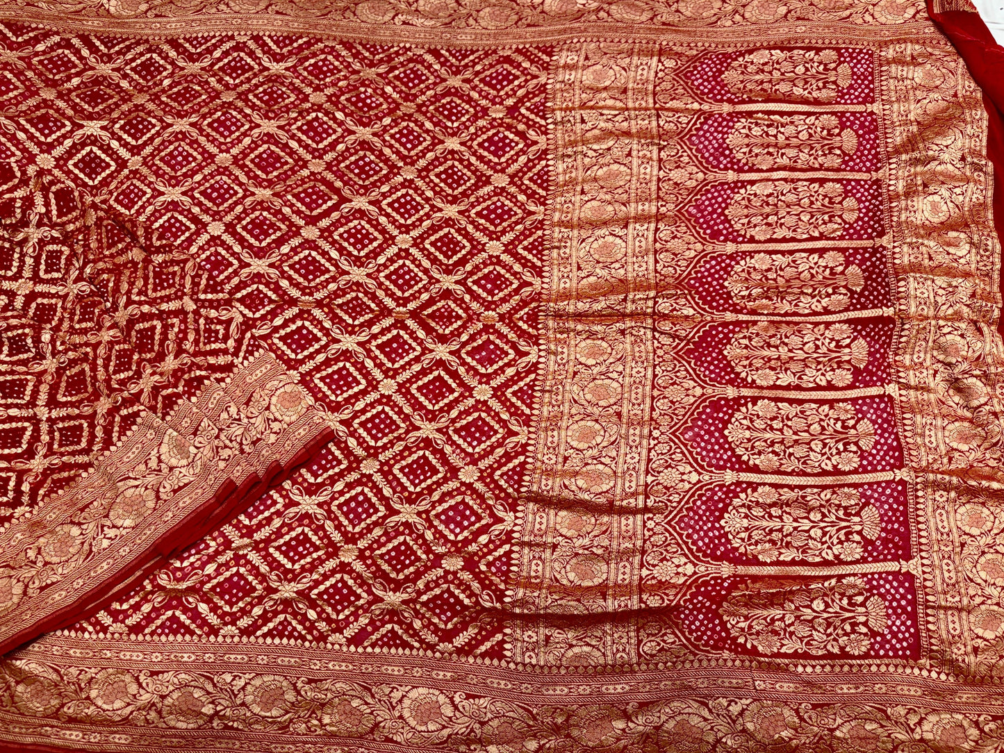 Hand Bandhej Pure Saree