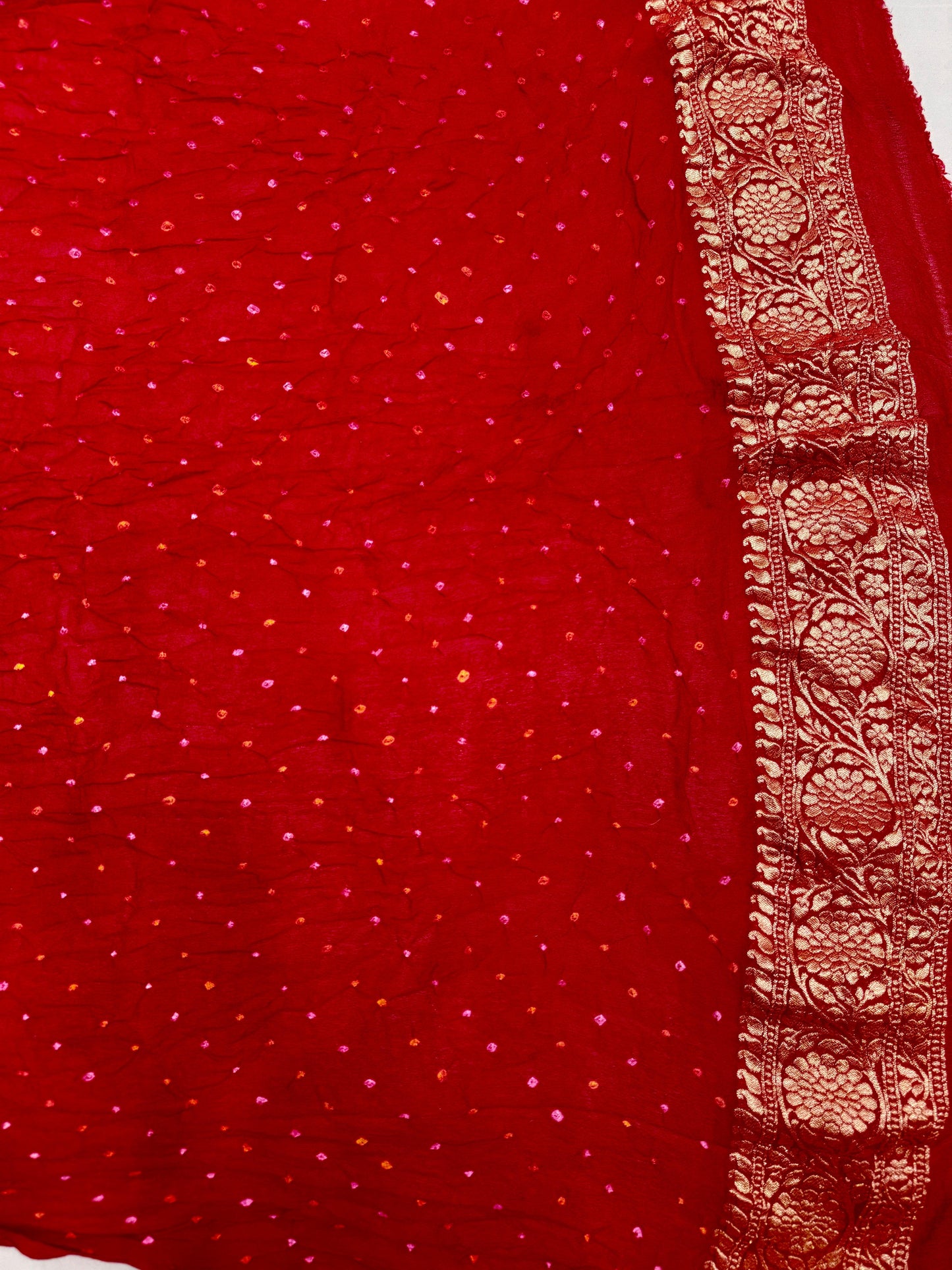 Hand Bandhej Pure Saree