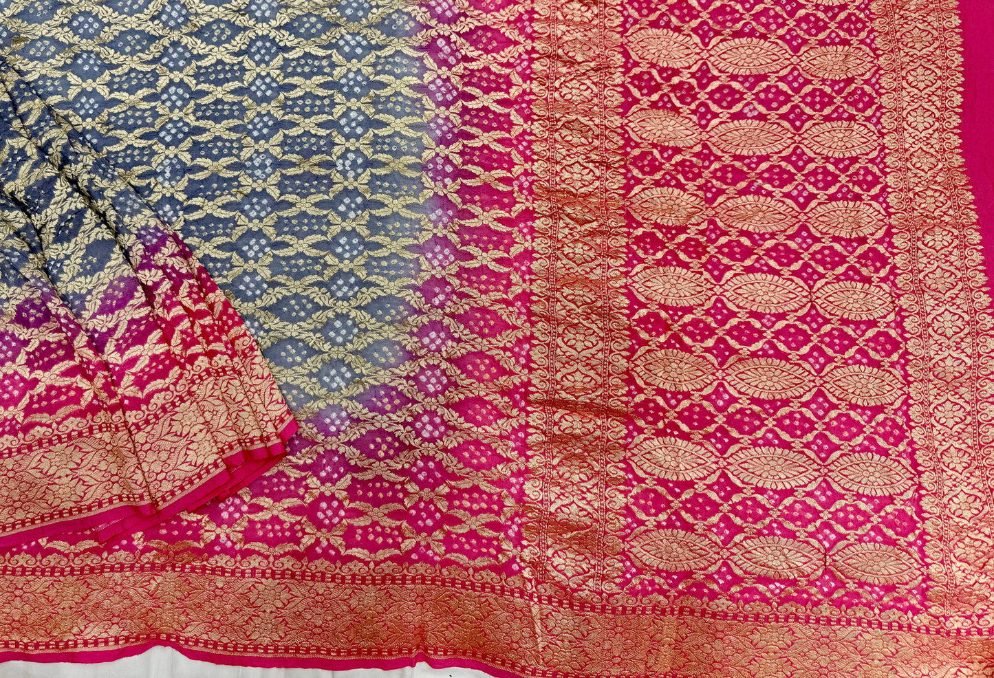 Hand Bandhej Pure Saree