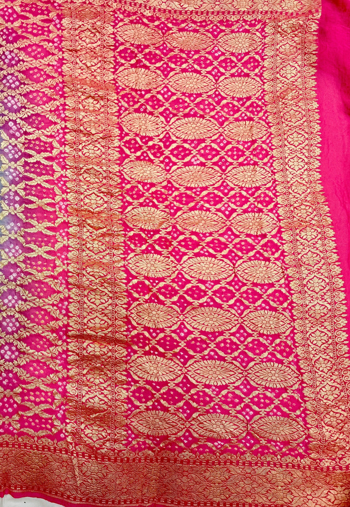 Hand Bandhej Pure Saree