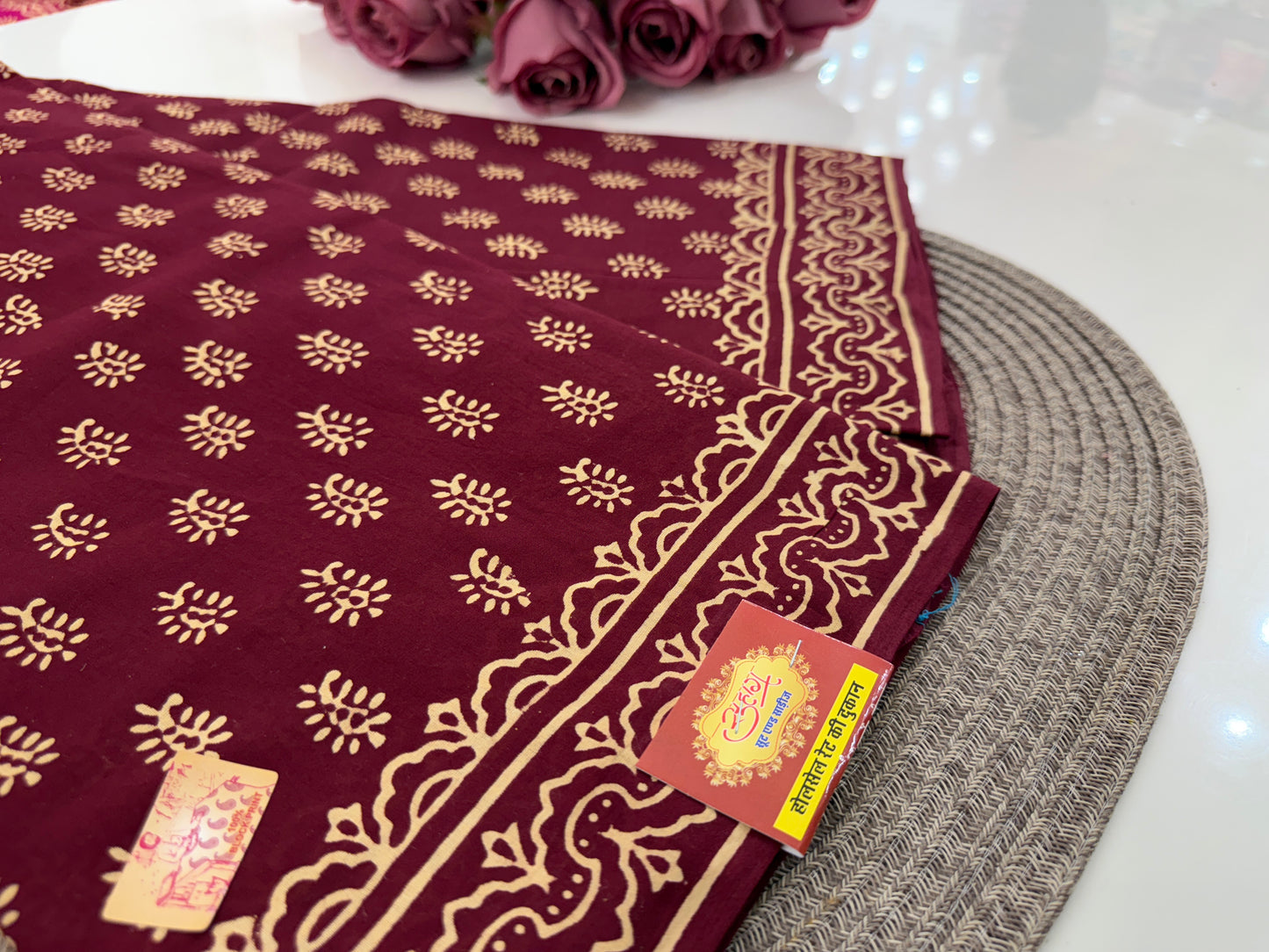 Pure Cotton Block Print Dn-4220