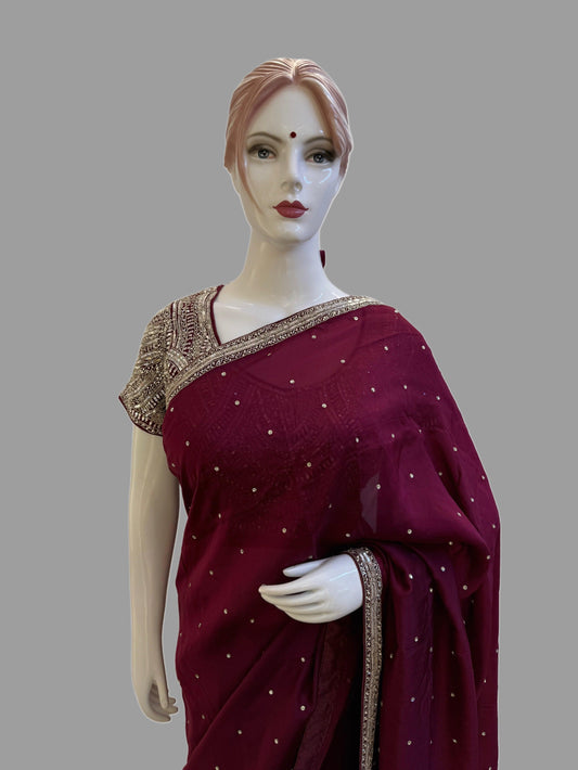 Heavy Blouse Saree