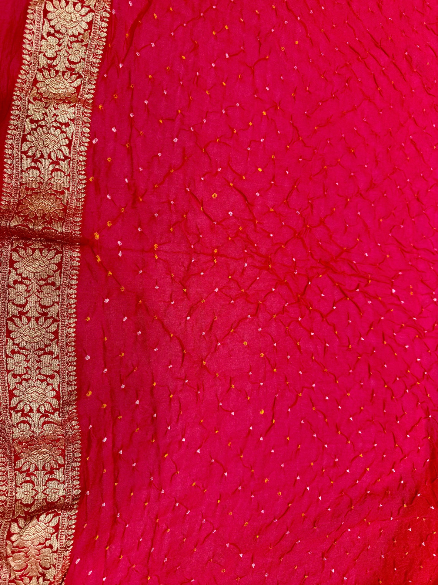 Hand Bandhej Pure Saree