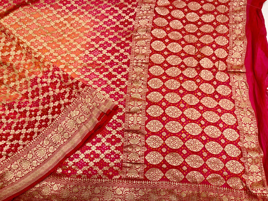 Hand Bandhej Pure Saree