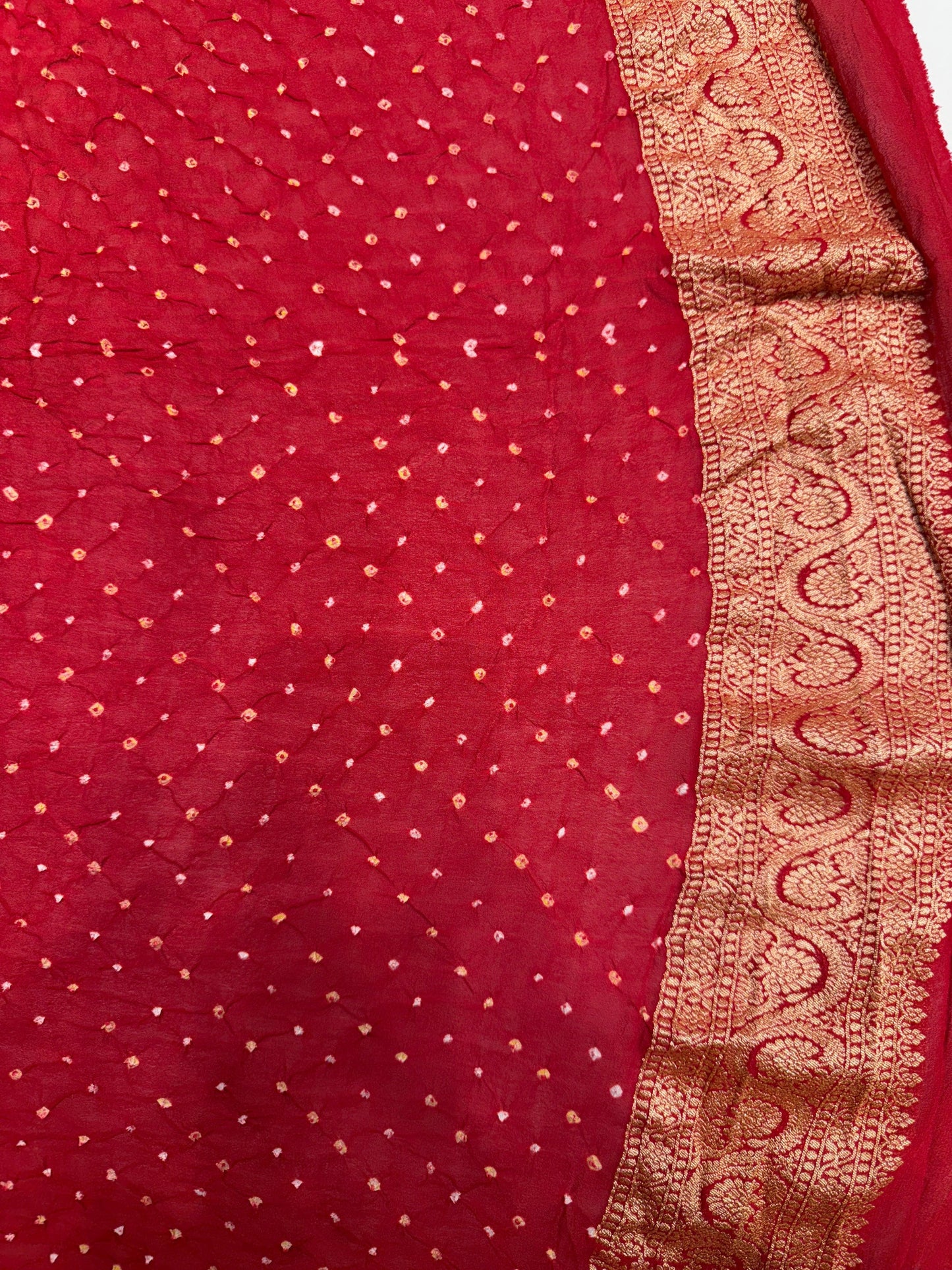 Hand Bandhej Pure Saree