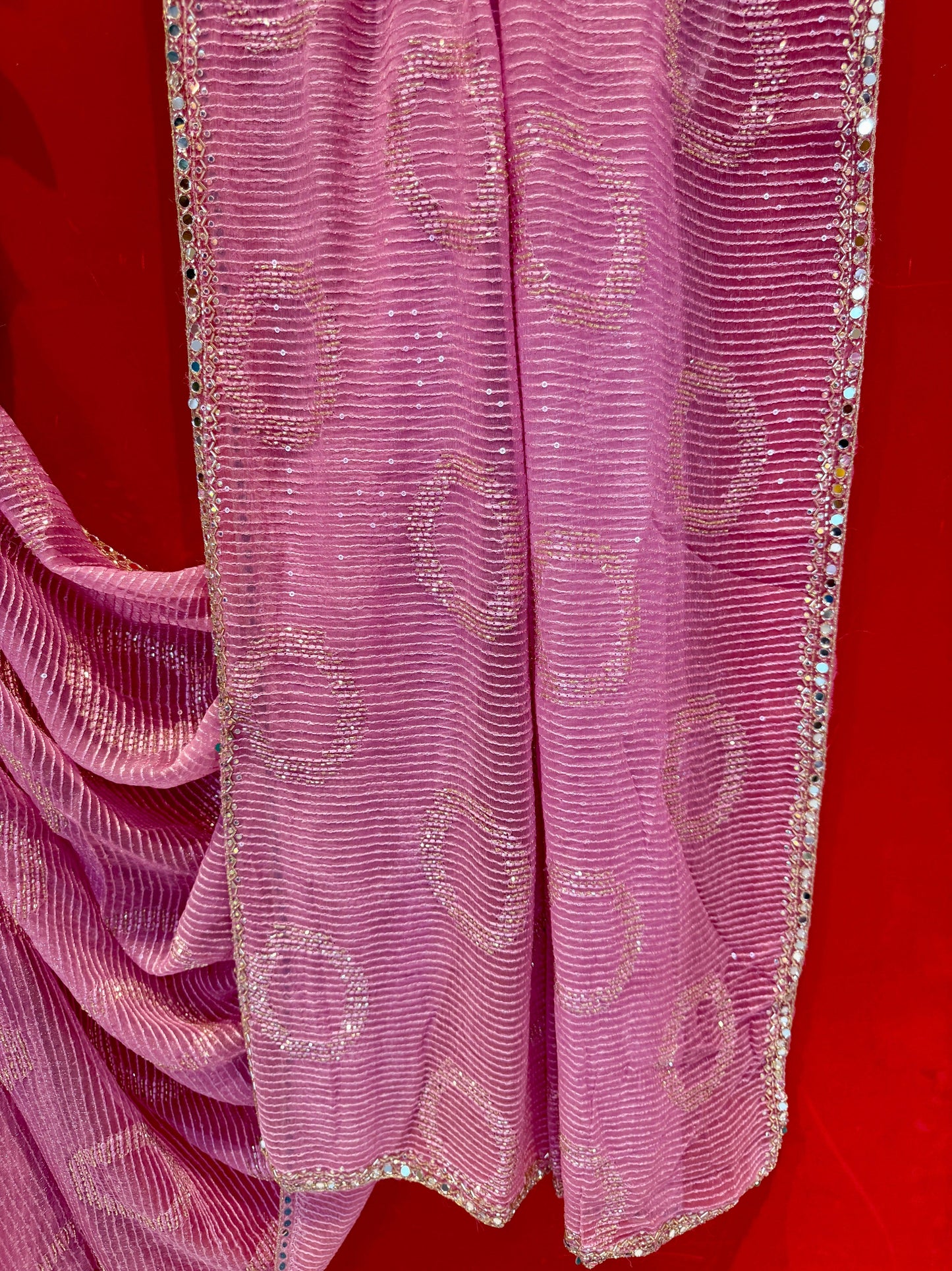 Pink Sweety Chiffon Saree