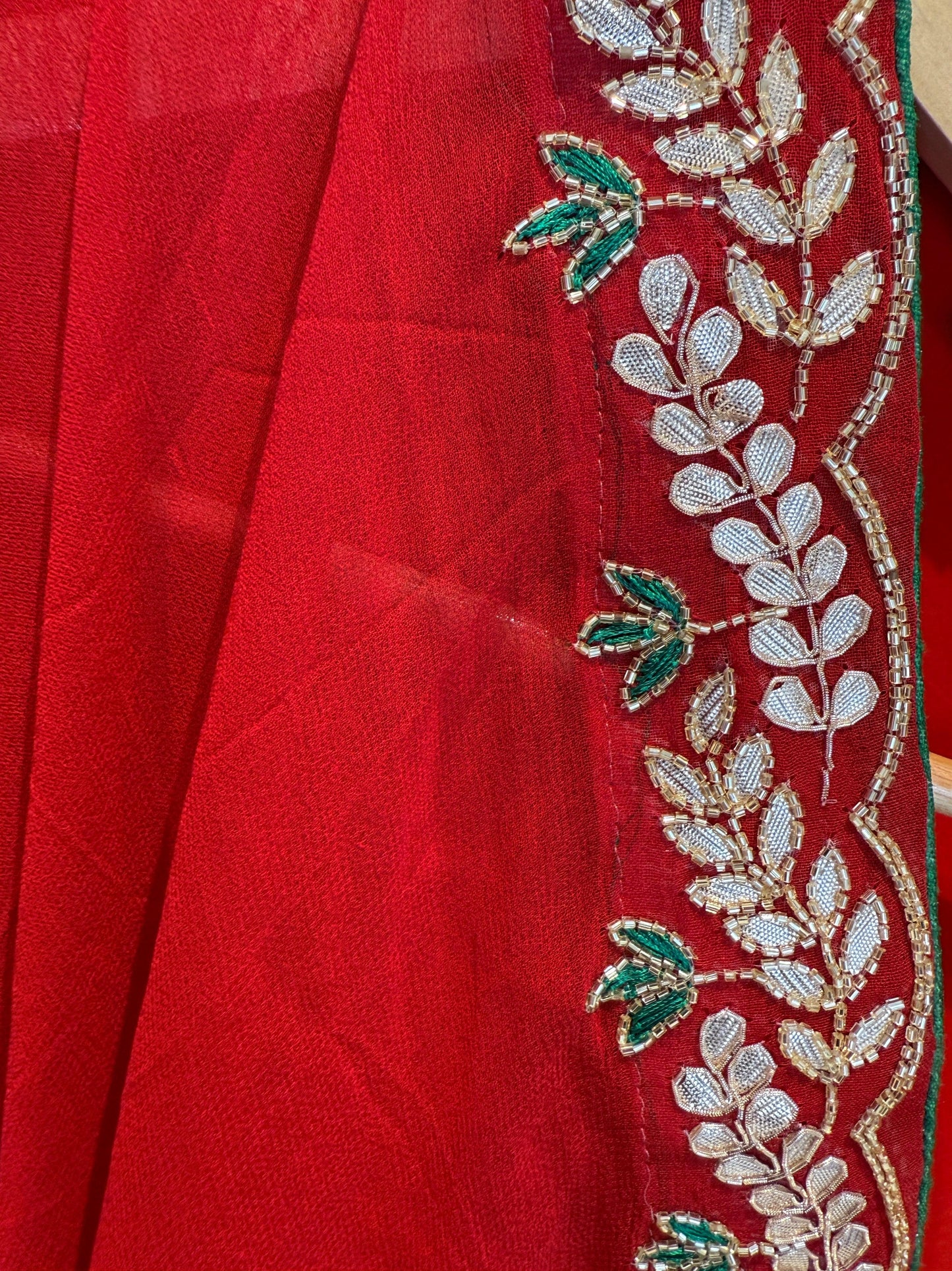 Red Bandhej Chunnri Dn-3398