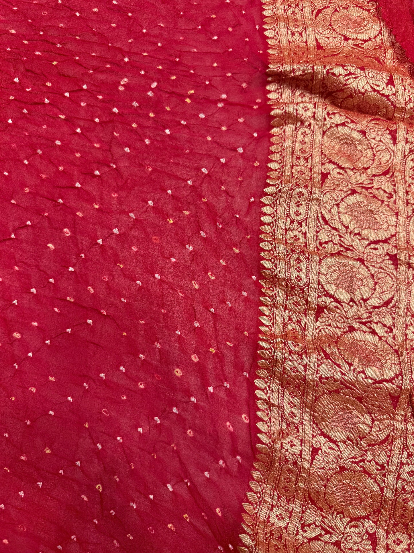 Hand Bandhej Pure Saree