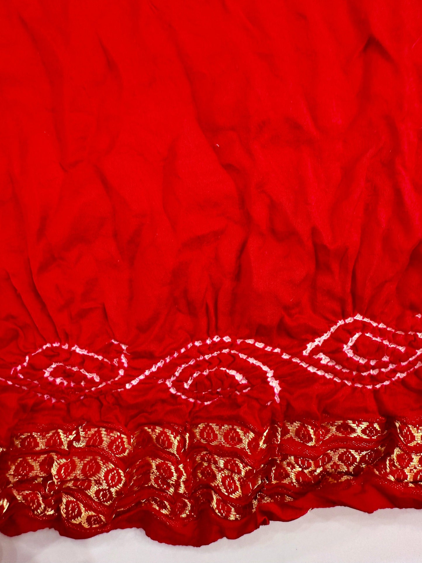 Pure Gajji Silk bandhej