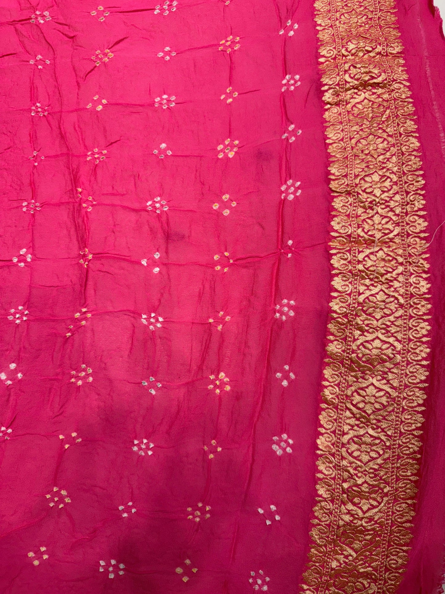 Hand Bandhej Pure Saree