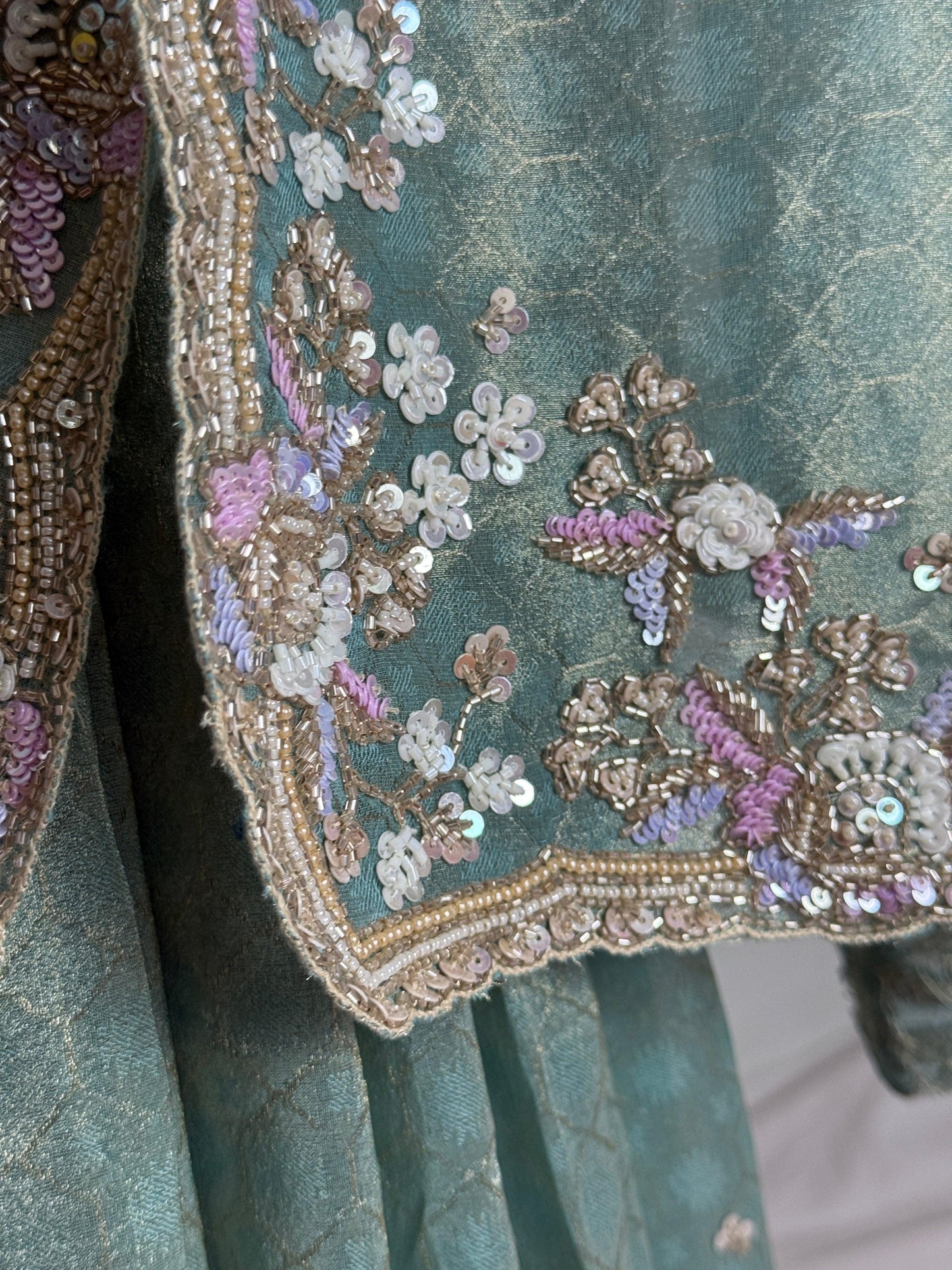 Green Tissue  Saree